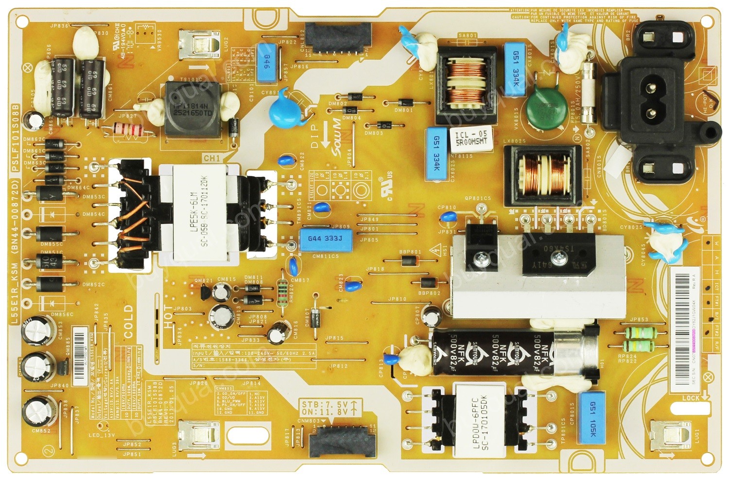 Samsung BN44-00872D L55E1R_KSM BN44-00872D Power Supply for UA55K6800AJ UA55M5500AK 