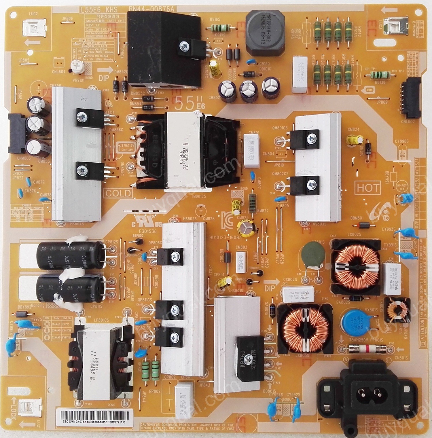 Samsung BN44-00876A L55E6_KHS BN4400876A Power Supply Board for UE49KU6670 UN55KU7000