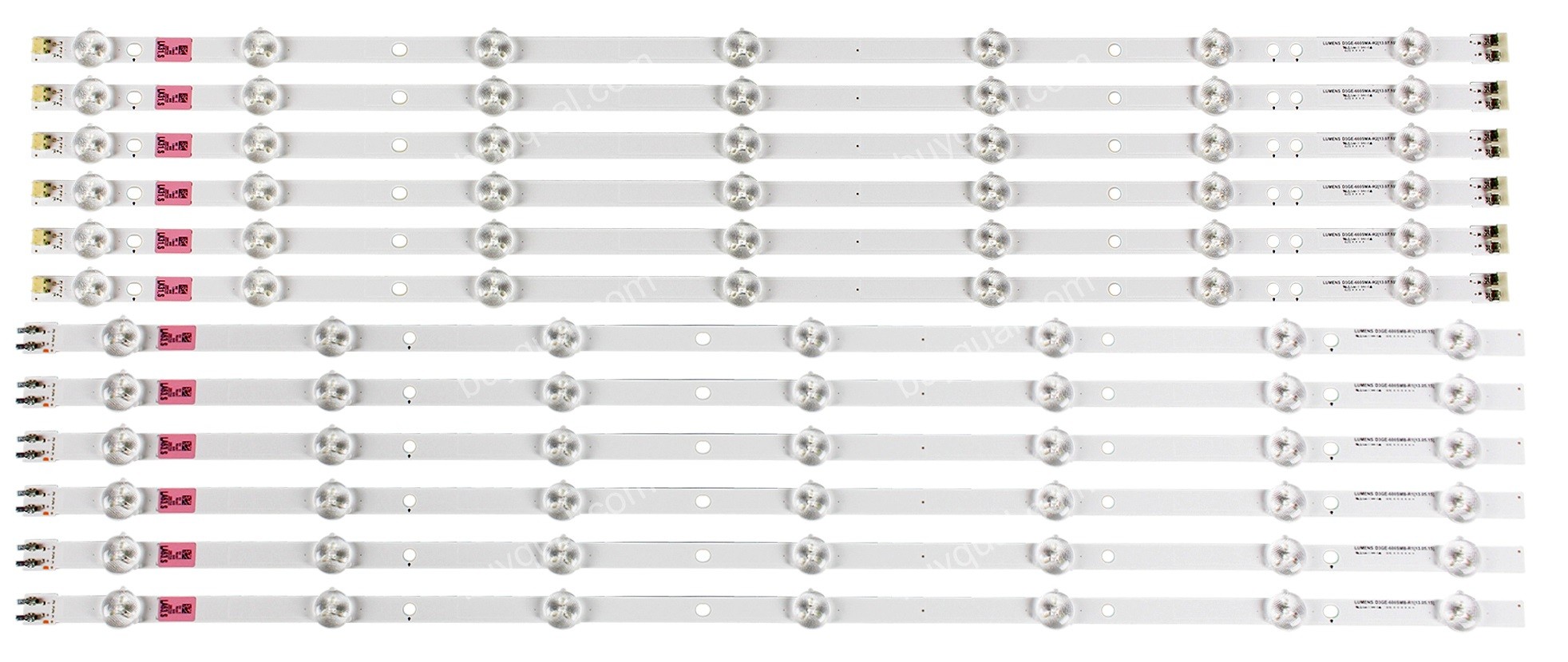 Samsung CY-DF600CGSV3H LED Strips (D3GE-600SMA-R2, D3GE-600SMB-R1 BN96-29074A BN96-29075A) - 12 Strips for UA60F6088AJ /UA60F60/UN60J6200/UN60H6203A