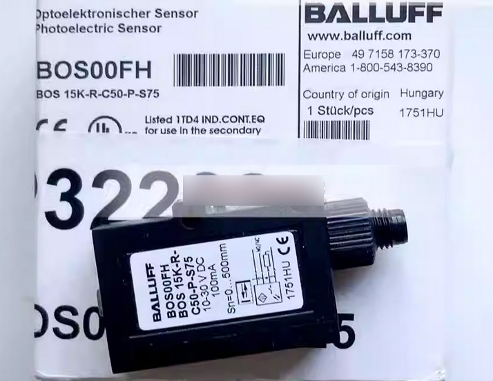 Balluff BOS00FH BOS 15K-R-C50-P-S75 Sensor