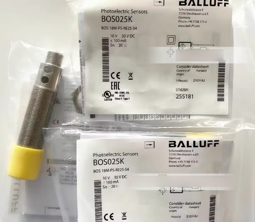 Balluff BOS025K BOS 18M-PS-RE25-S4 Photoelectric Switch Sensor - Original New