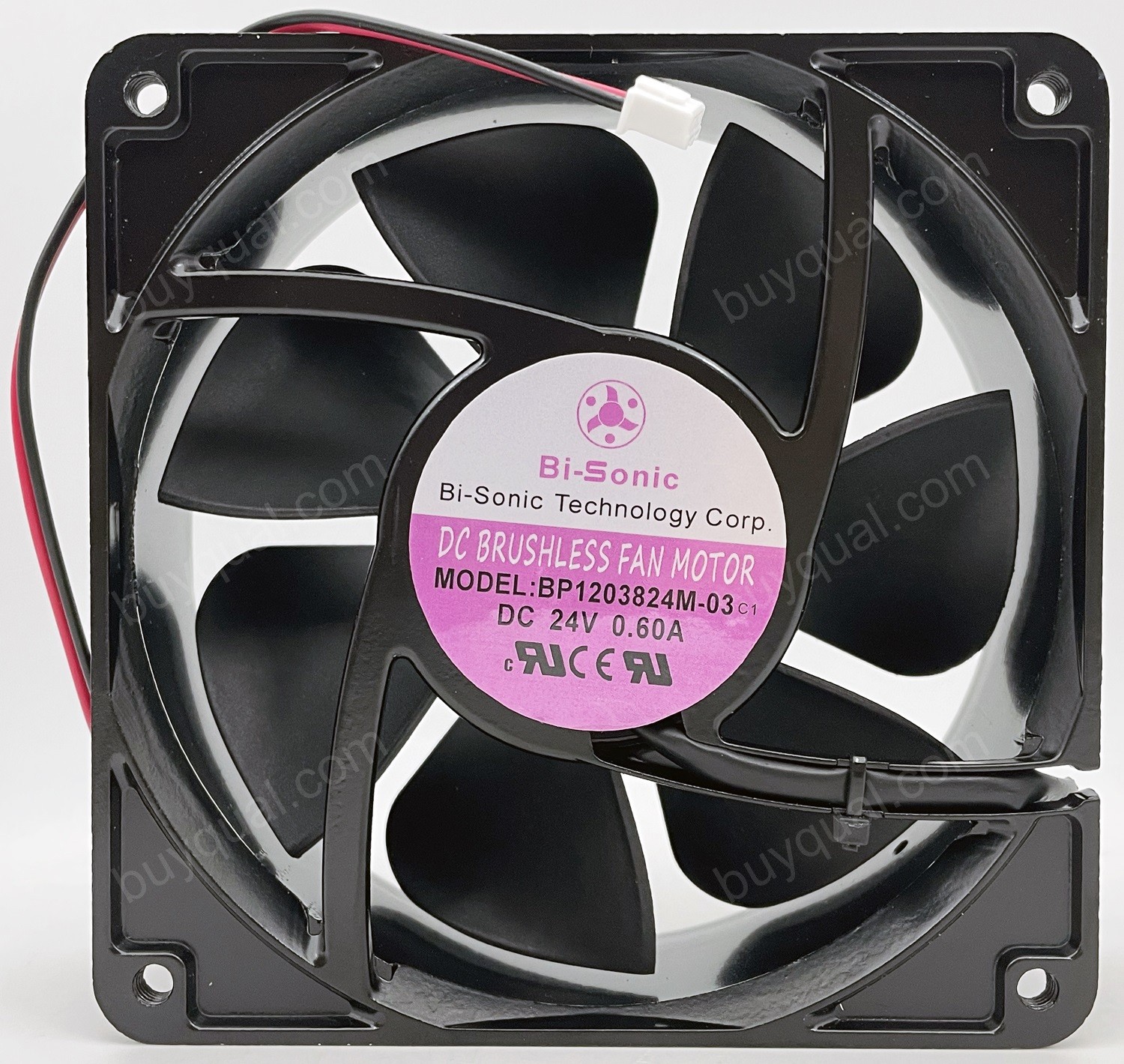 Bi-Sonic BP1203824M-03 24V 0.60A 2 Wires Cooling Fan 