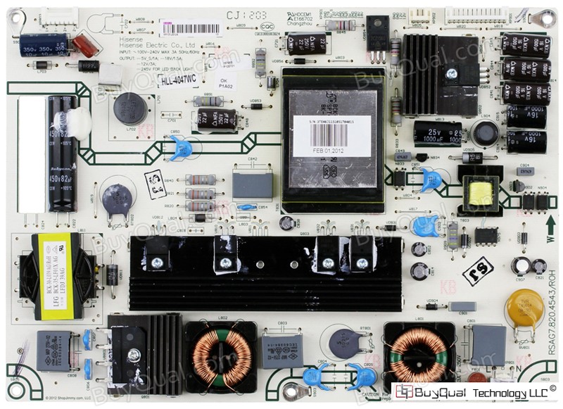 HiSense RSAG7.820.4543/ROH 157053 157055 156219 Power Supply for HiSense F46K20E