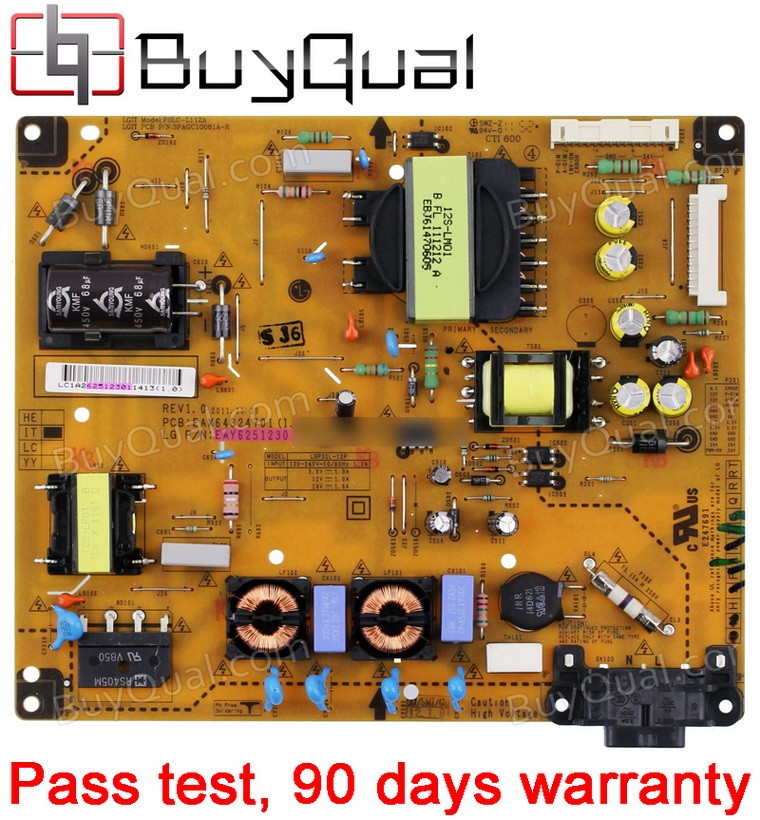 LG EAY62512301 LGP32L-12P (EAX64324701, PSLC-L112A, 3PAGC10081A-R) Power Supply for 32LS3500-UD