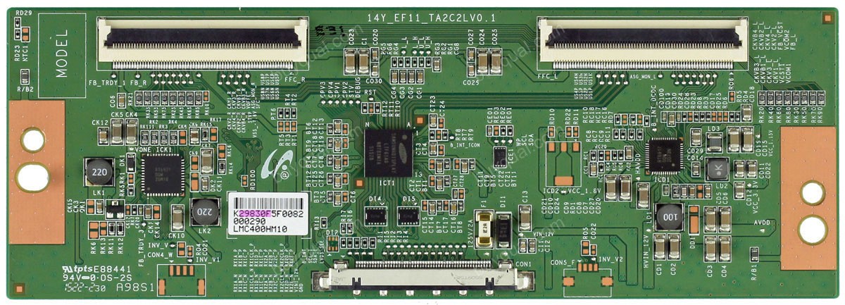 Element 14Y_EF11_TA2C2LV0.1 LJ94-29830F T-Con Board for ELEFW408