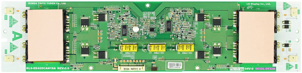 LG/Toshiba 6632L-0532A KLS-EE42SCAN18A Backlight Inverter Board for 42ZV650U