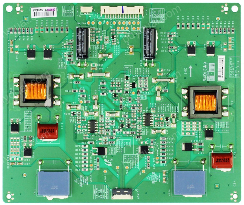 Samsung SSL550_0D13B LJ97-00307B 00307B Backlight Inverter Board for LH55UDEBLBB/GO