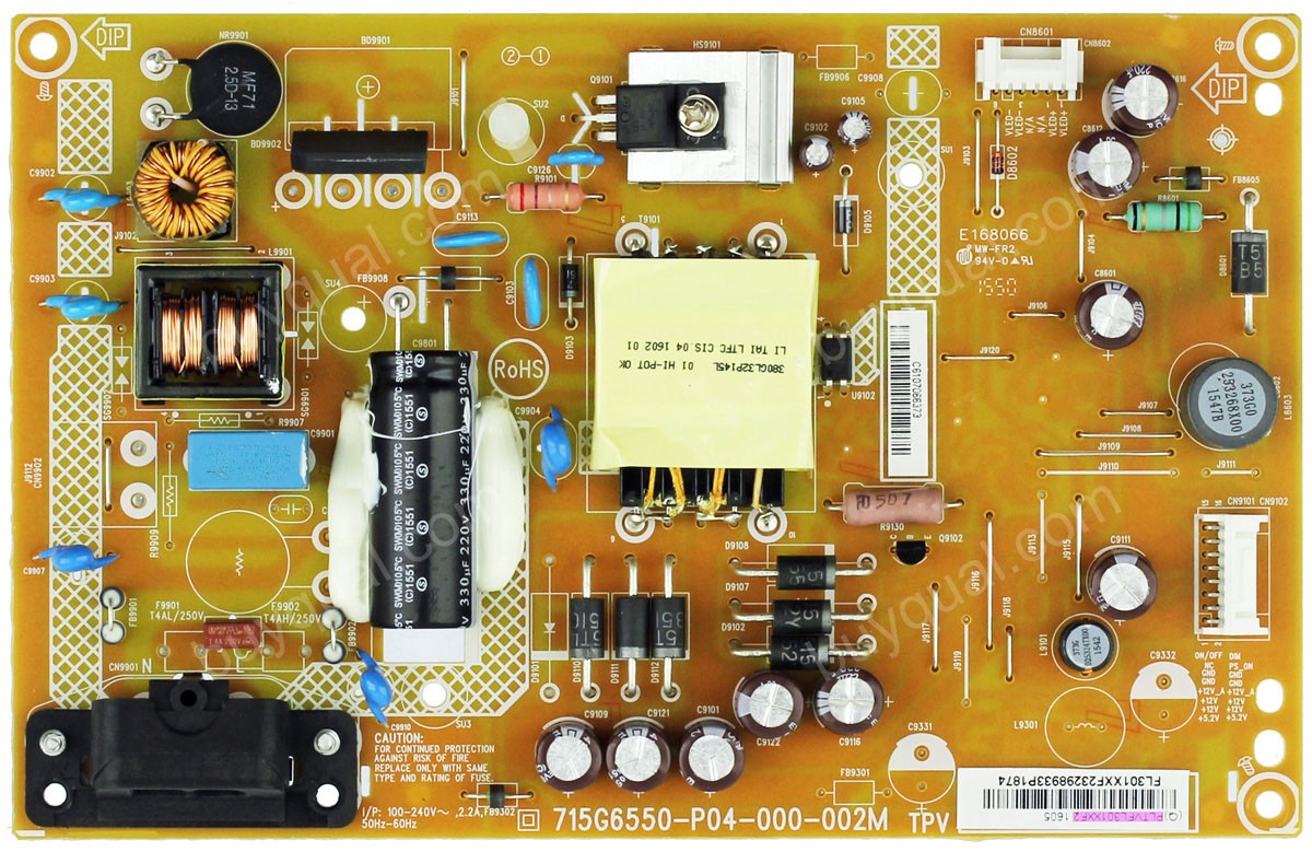 Vizio 715G6550-P04-000-002M PLTVFL301XXF2 Power Supply / LED Driver Board for D32H-D1