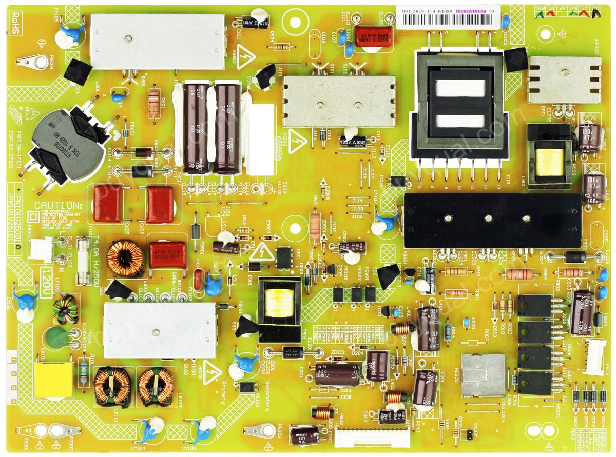 Toshiba PK101V2500I FSP138-3FS01 Power Supply / LED Driver Board for 46SL412U