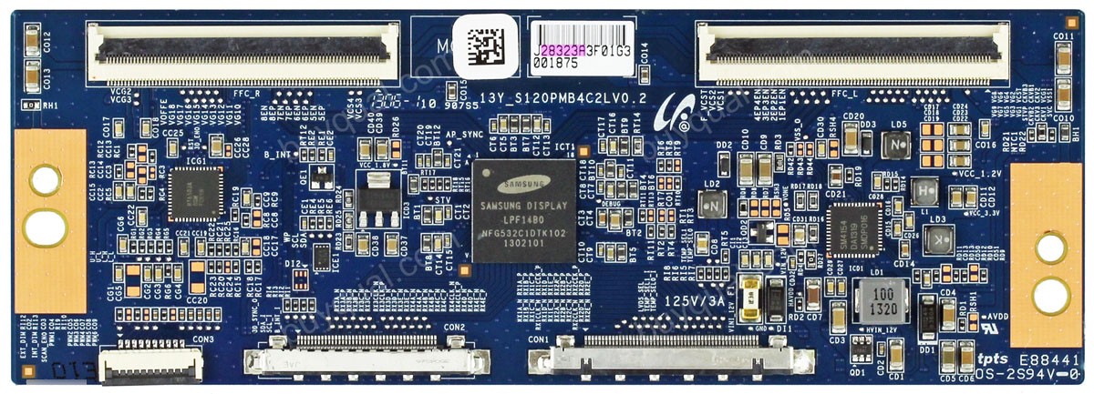 Hitachi/Element 13Y_S120PMB4C2LV0.2 LJ94-28323A T-Con Board for ELEFT406 LE40K507
