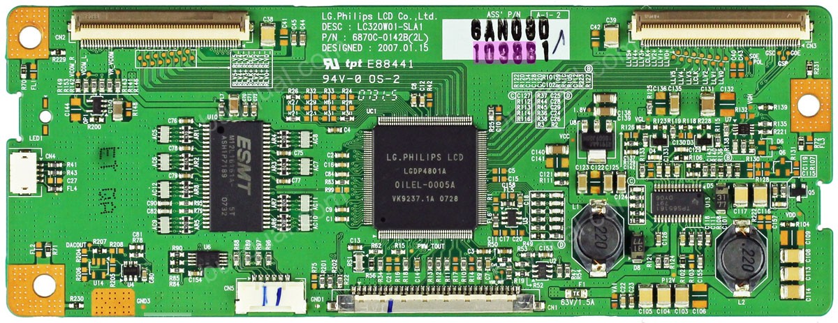 Pelco 6870C-0142B 6871L-1098B T-Con Board for PMCL532A