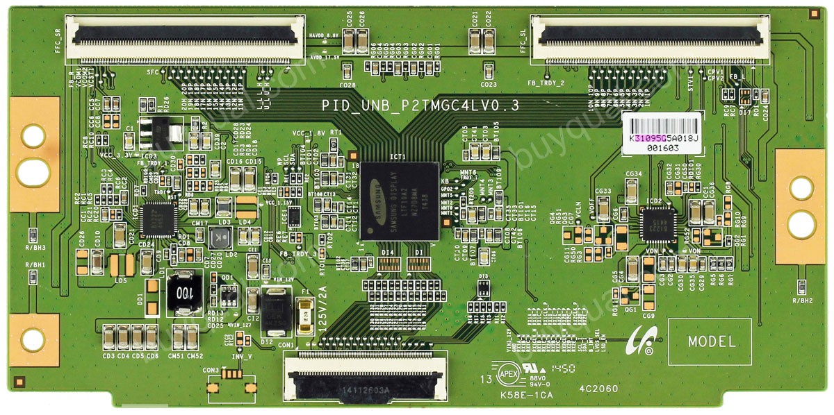 Samsung PID_UNB_P2TMGC4LV0.3 LJ94-31095G T-Con Board for LH46UDDPUBB/ZA