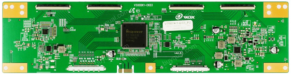 Sceptre V750DK1-QS3_P2 V750DK1-QS3-T-CON V500DK1-CKD3 T-Con Board for D6TV83AB Picture need