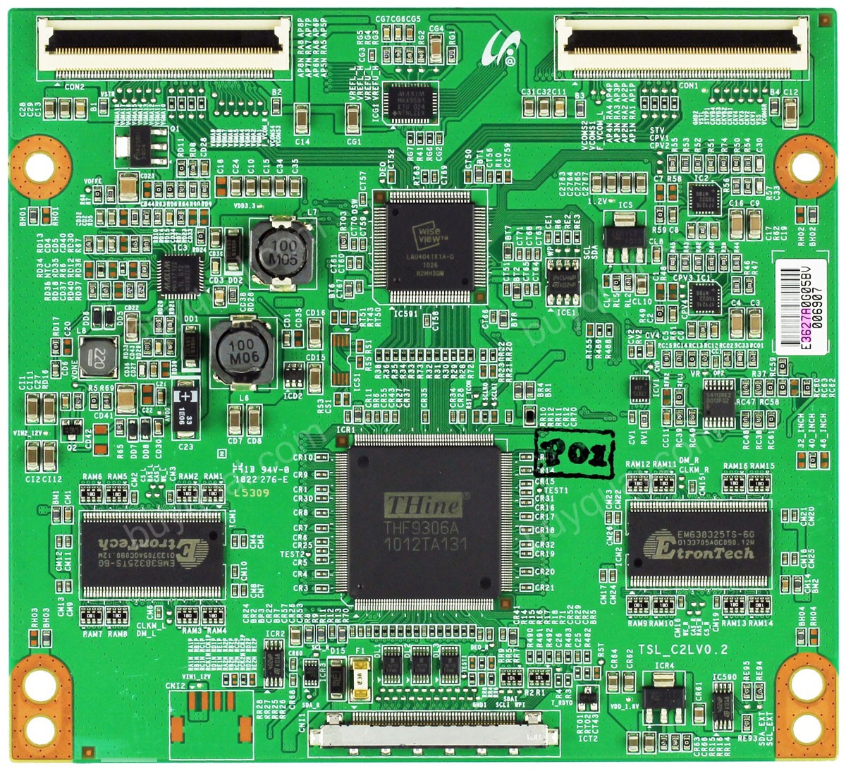Sony TSL_C2LV0.2 1-857-792-11 T-Con Board for NSX-40GT1