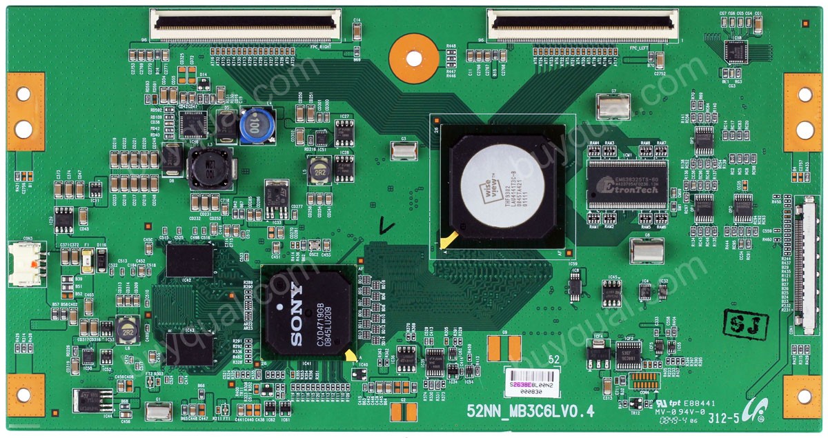 Sony 52NN_MB3C6LV0.4 LJ94-02638E T-Con Board for KDL-52V5100