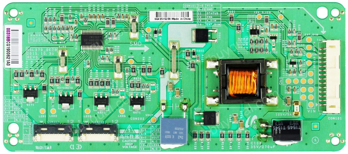Samsung SSL370_0E2B LJ97-00318B LED Driver Board for LH37SHFPLBB/GO