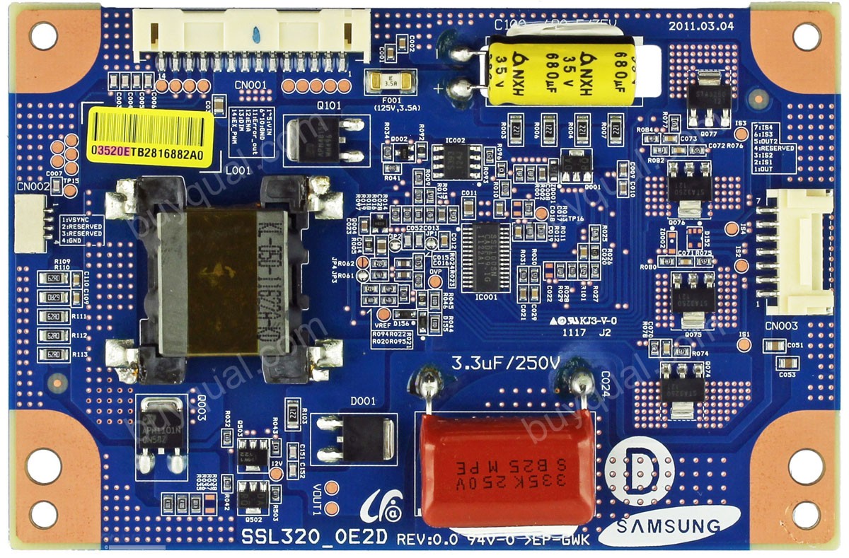 Sceptre SSL320_0E2D LJ97-03520E LED Driver Board for E325BV-HD