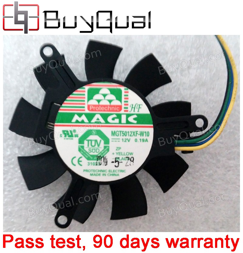 Magic MGT5012XF-W10 12V 0.19A 4wires VGA Cooling Fan