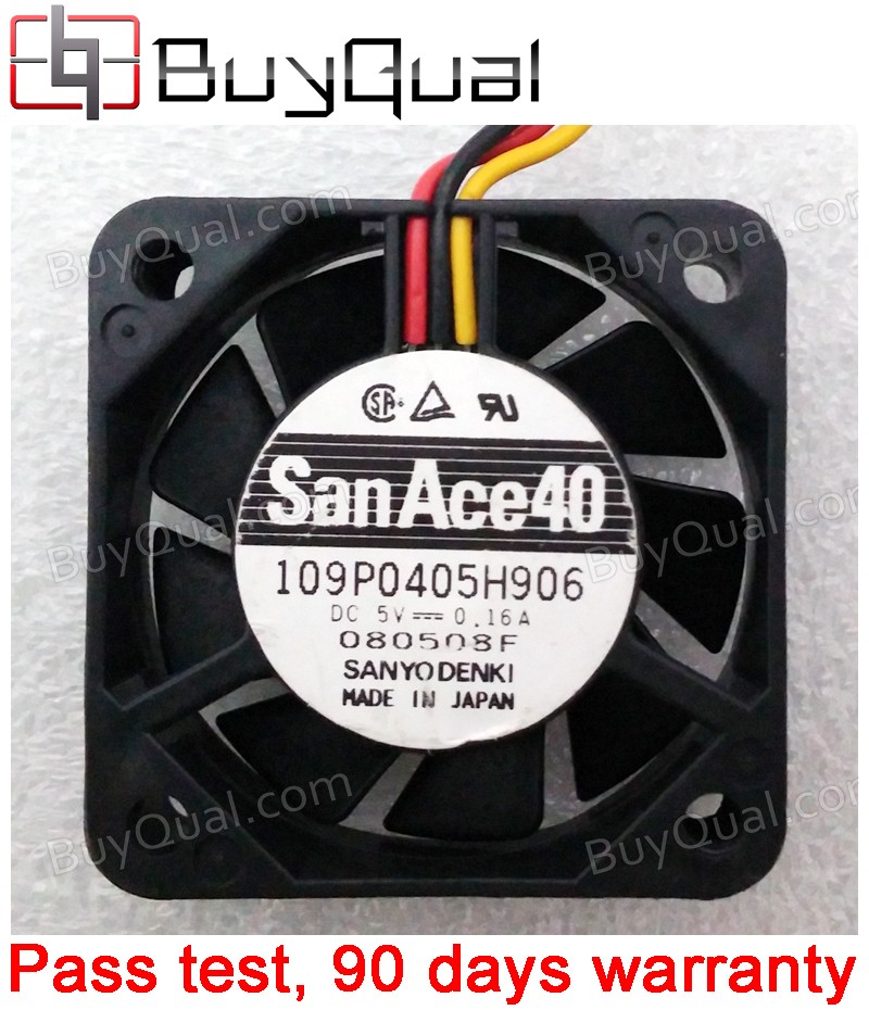 Sanyo 109P0405H906 5V 0.16A 3wires Cooling Fan
