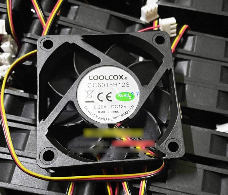 COOLCOX CC6015H12S 12V 0.20A 3wires Cooling Fan 