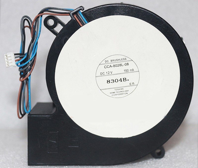 TOSHIBA CCA-8028L-08 12V 150mA 4wires Cooling Fan 