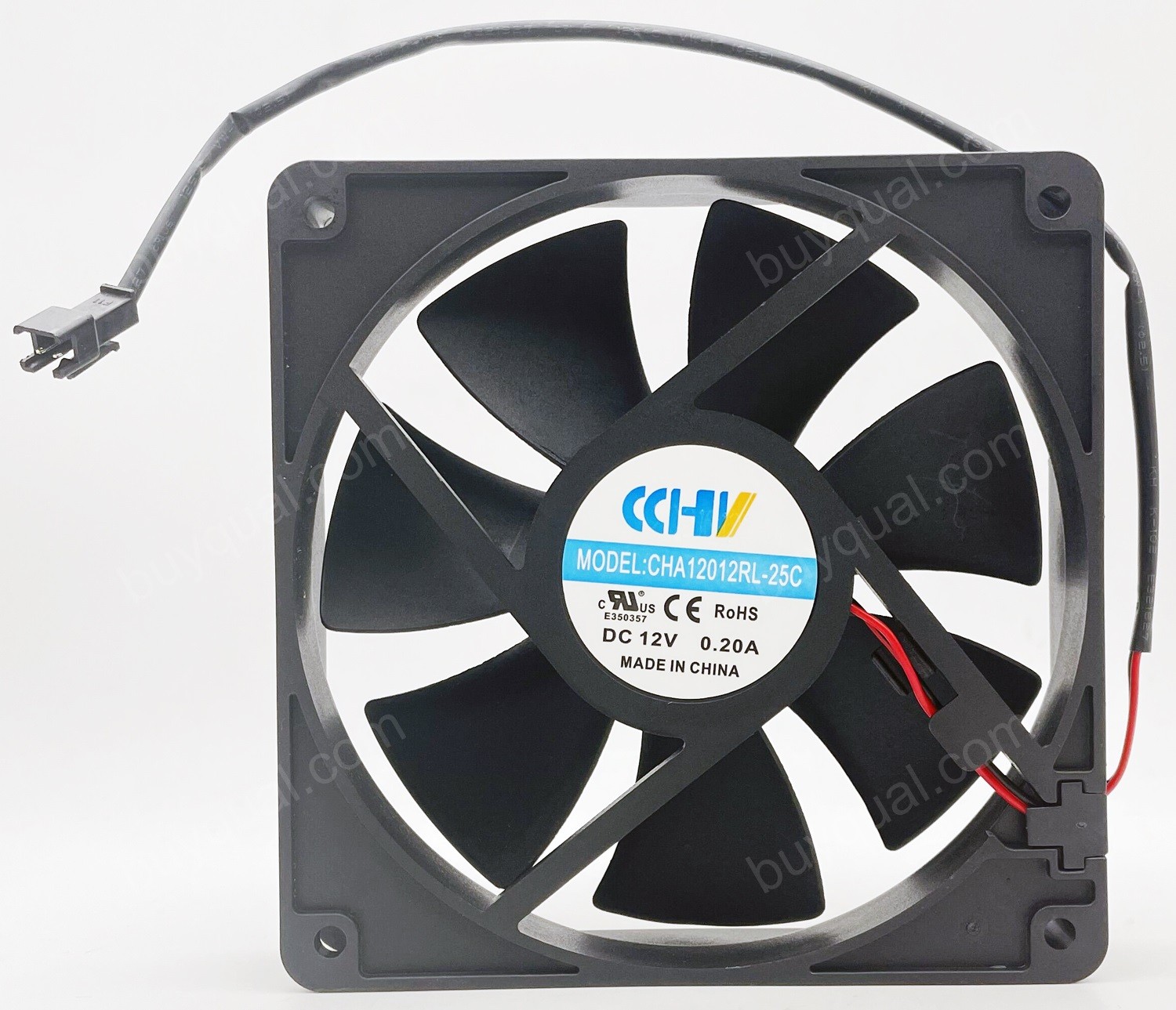 CCHV CHA12012RL-25C 12V 0.20A 2wires Cooling Fan