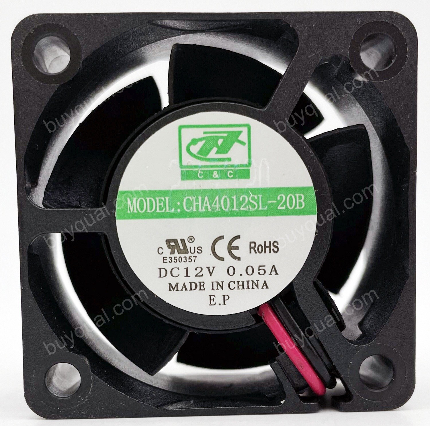 C&C CHA4012SL-20B 12V 0.05A 2wires Cooling Fan 