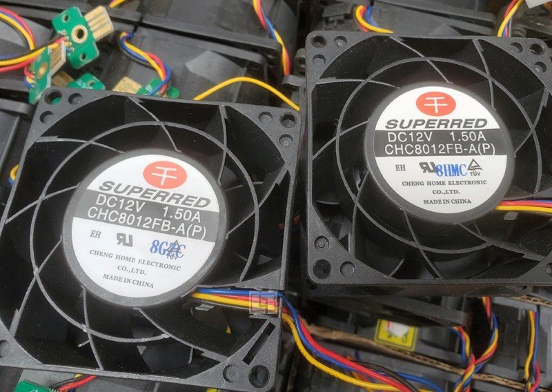 SUPERRED CHC8012FB-A CHC8012FB-A(P) 12V 1.5A 4wires Cooling Fan