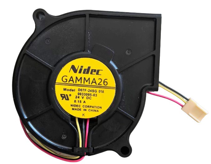 Nidec D07F-24SG 01A 24V 0.15A 3wires cooling fan