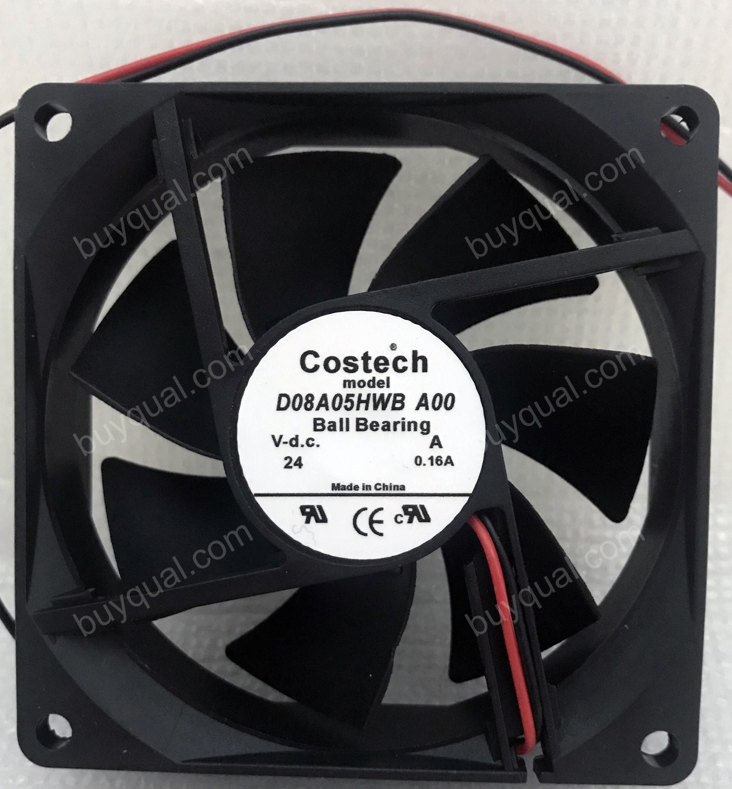 COSTECH D08A05HWB 24V 0.16A 2wires Cooling Fan 