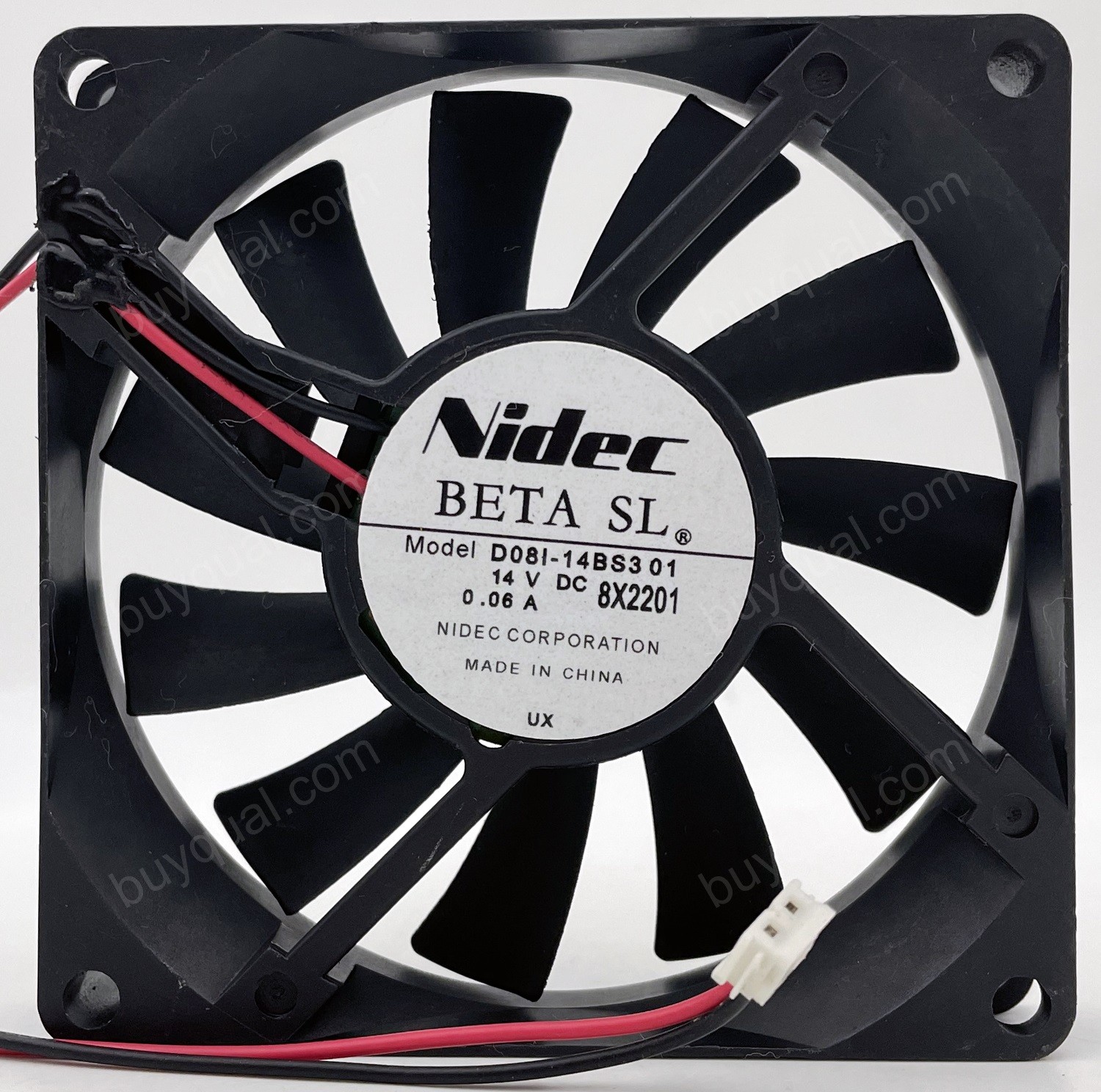 NIDEC D08I-14BS3 D081-14BS3 14V 0.06A 2wires Cooling Fan 