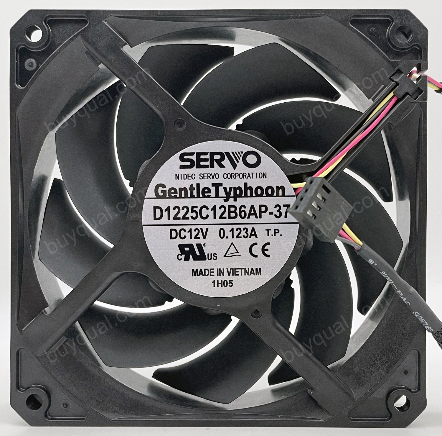 SERVO D1225C12B6AP-37 12V 0.123A 3wires Cooling Fan - Original New