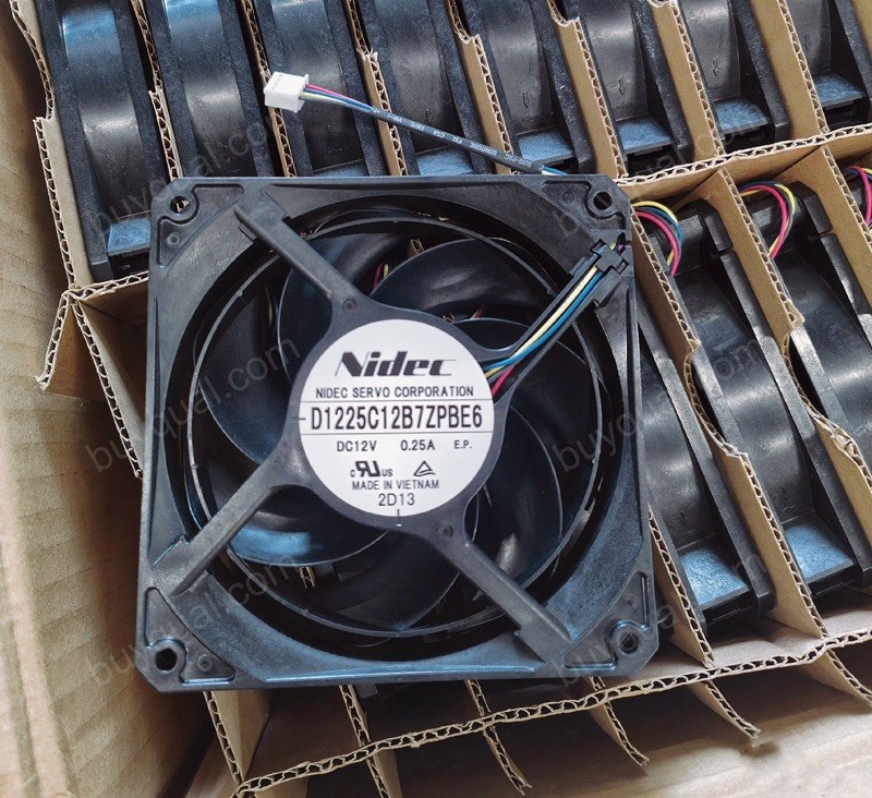 NIDEC D1225C12B7ZPBE6 12V 0.25A 4wires Cooling Fan 