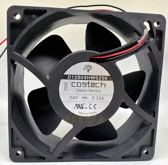 COSTECH D12B05HWSZ00 24V 0.32A 2wires Cooling Fan 