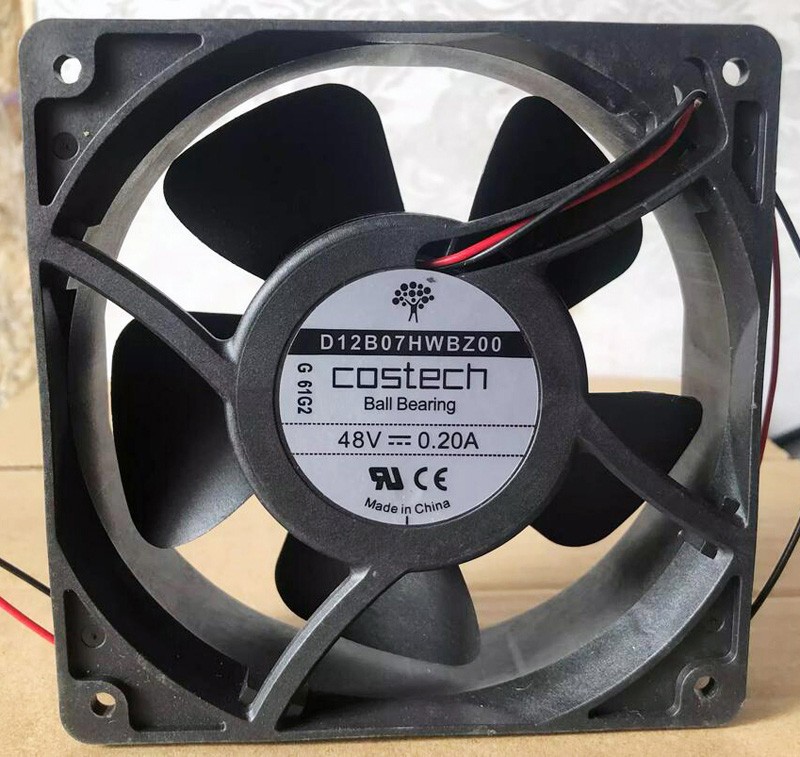 Costech D12B07HWBZ00 48V 0.2A 2wires Cooling Fan