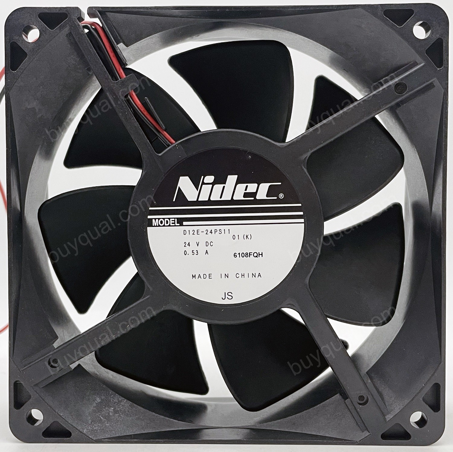 Nidec D12E-24PS11 24V 0.53A 2wires Cooling Fan 