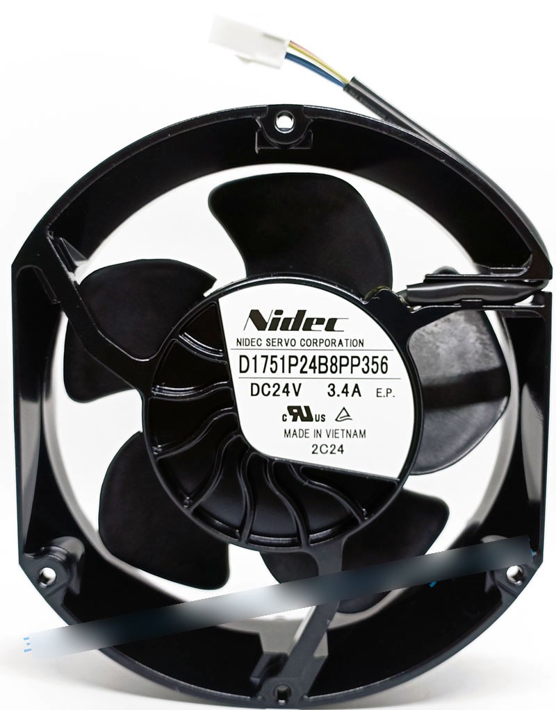 Nidec D1751P24B8PP356 24V 3.4A 4wires Cooling Fan 