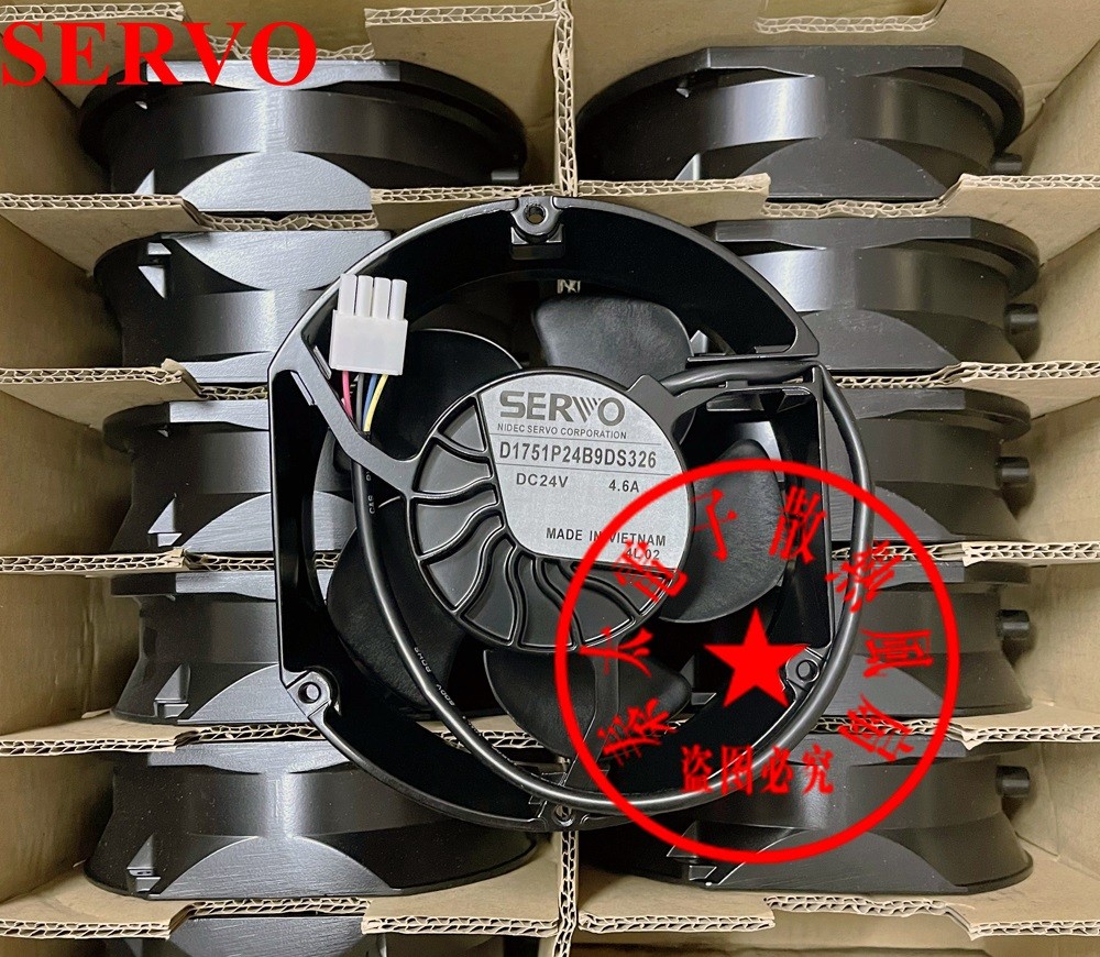 SERVO D1751P24B9DS326 24V 4.6A 4wires Cooling Fan 