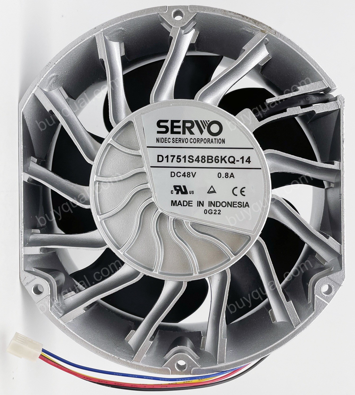 SERVO D1751S48B6KQ-14 48V 0.80A 4wires Cooling Fan 