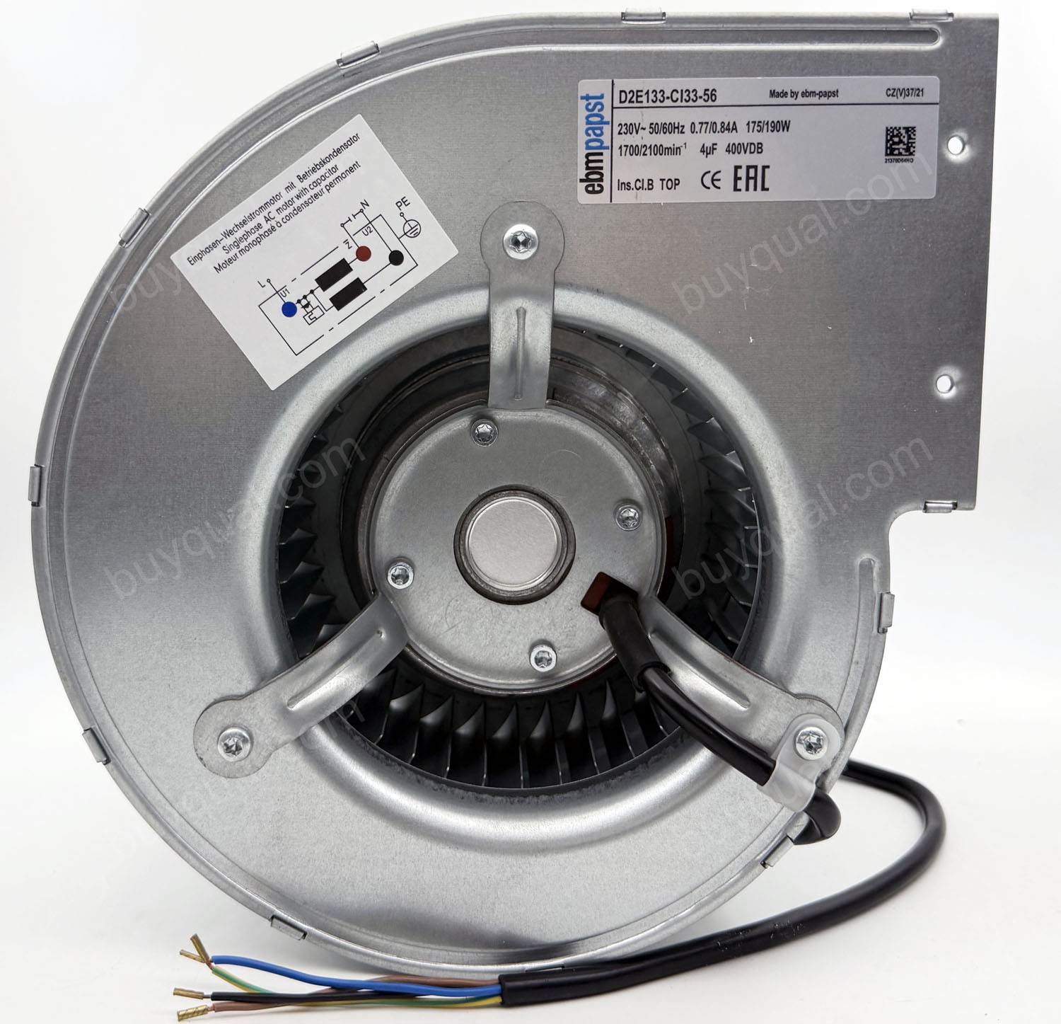 Ebmpapst D2E133-CI33-56 230V 0.77/0.84A 175/190W 4wires Cooling Fan - Original New