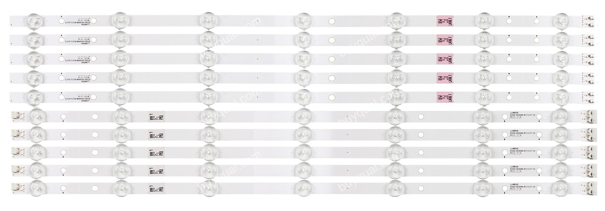 Samsung BN96-28772A BN96-28773A SAMSUNG_2013SVS55_3228N1_B2_L07 R07 LM41-00001P LM41-00001N / D3GE-550SMA-R1 D3GE-550SMB-R0 LED Backlight Strips - 10 Strips