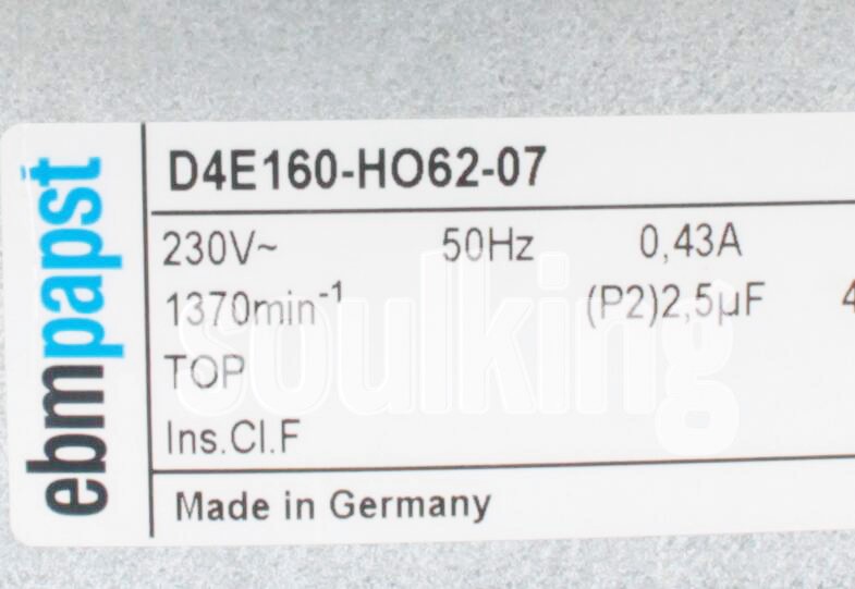 Ebmpapst D4E160-HO62-07 D4E160-H062-07 230V 0.43A 6wires Cooling Fan