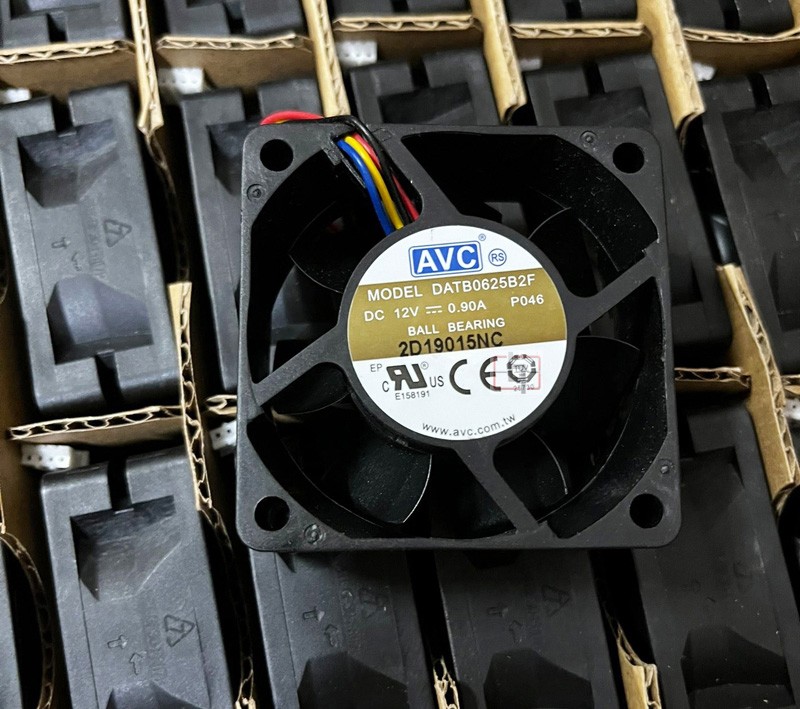 AVC DATB0625B2F 12V 0.9A 4wires Cooling Fan