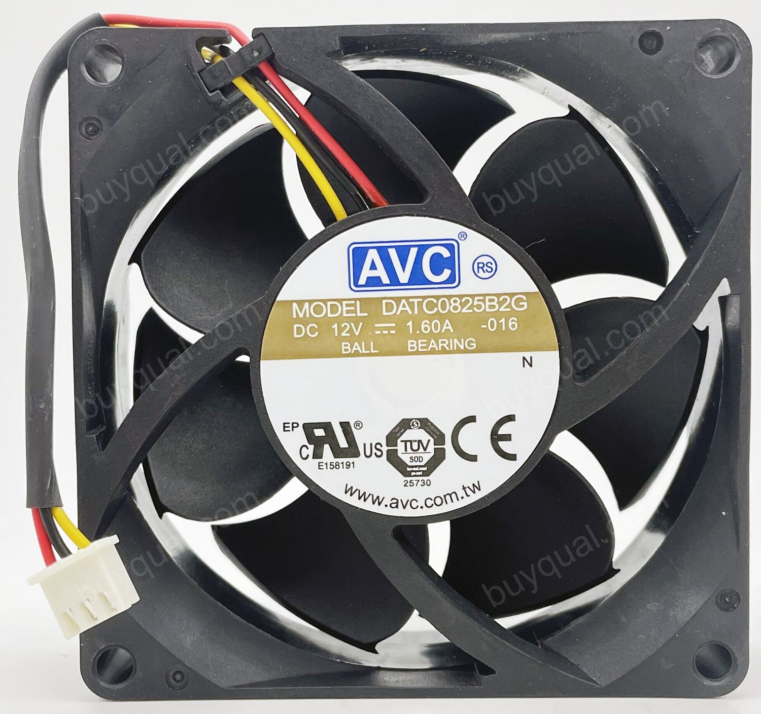 AVC DATC0825B2G 12V 1.60A 3wires Cooling Fan