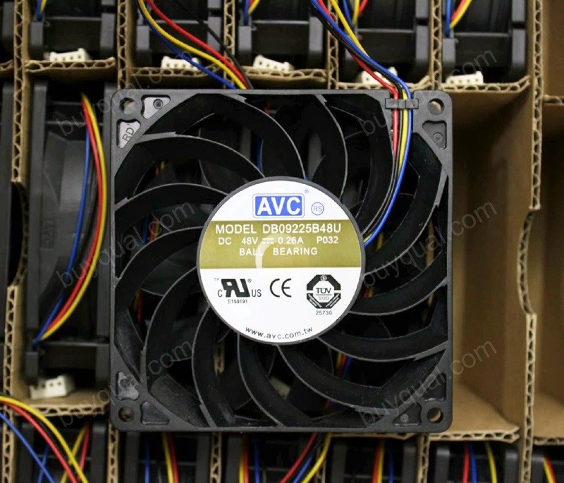AVC DB09225B48U 48V 0.26A 4wires Cooling Fan 