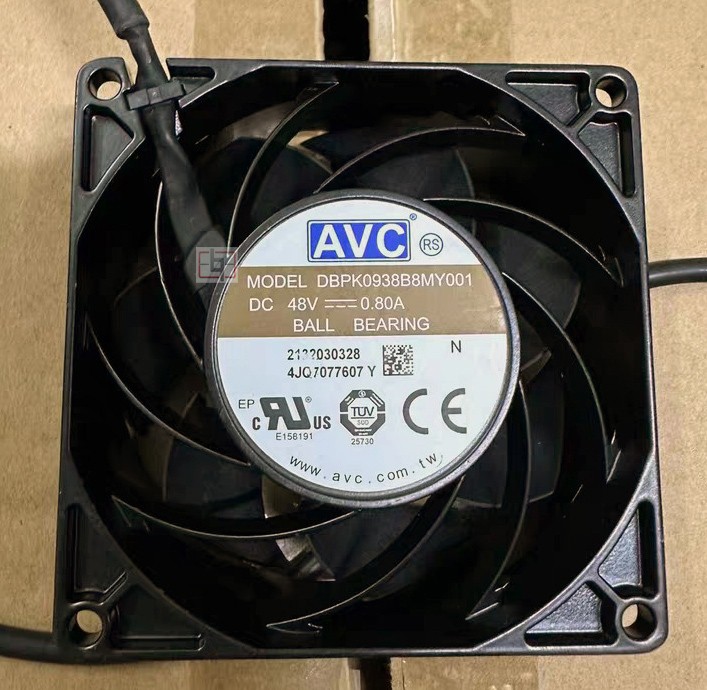 AVC DBPK0938B8MY001 48V 0.8A 4wires Cooling Fan