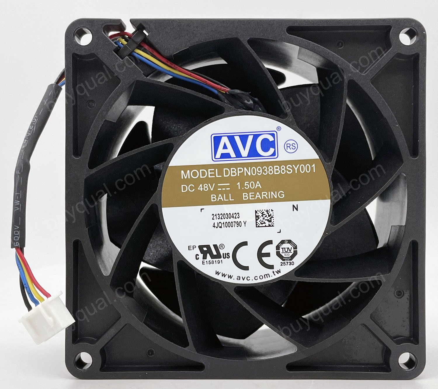 AVC DBPN0938B8SY001 48V 1.5A 4wires Cooling Fan 