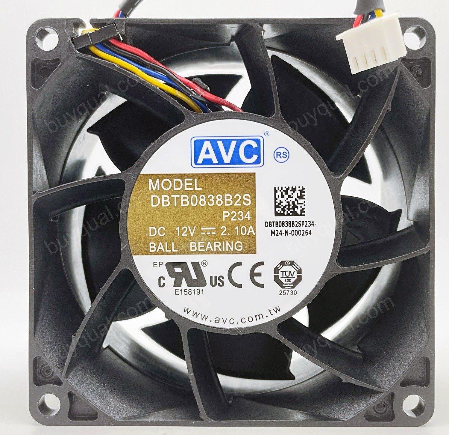 AVC DBTB0838B2S 12V 2.1A 4wires Cooling Fan