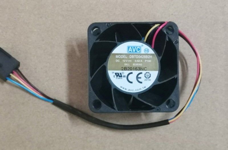 AVC DBTD0428B2H 12V 0.52A  4wires Cooling Fan