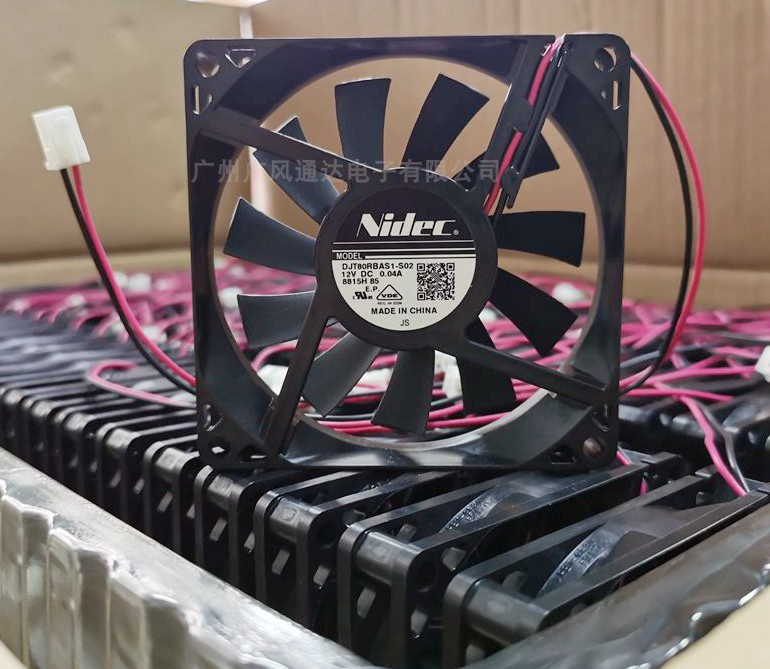 Nidec DJT80RBAS1-S02 12V 0.04A 2wires Cooling Fan